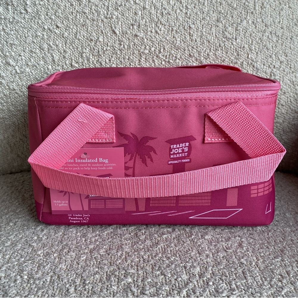 Trader Joe's Pink Mini Insulated Bag